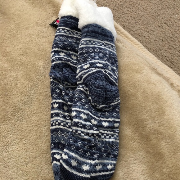 WOMEN’S SLIPPER SOCKS NON SKID SLIP THICK WARM NEW - Picture 3 of 3